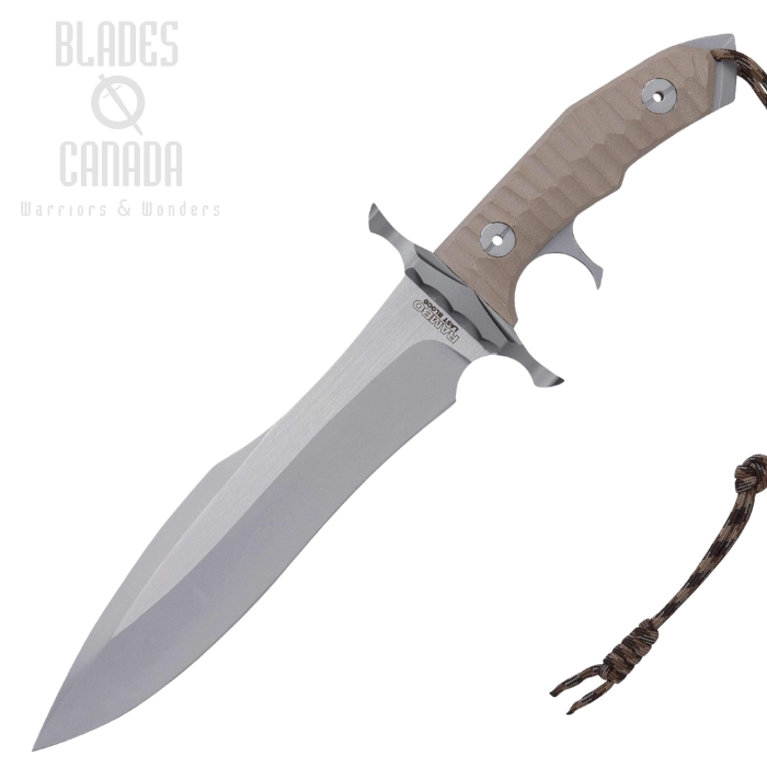 UC Rambo Last Blood Hearstopper Knife, Micarta Handle, w/Leather Sheath, UC3461